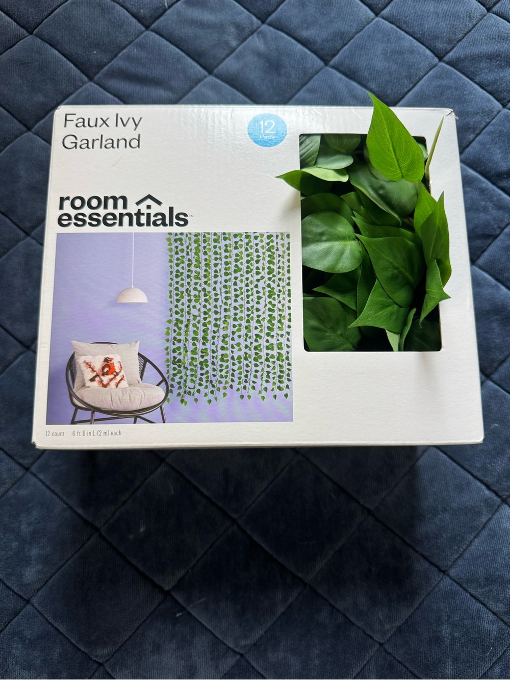 Room Essentials Green Faux Ivy Garland - Lush Hanging Foliage